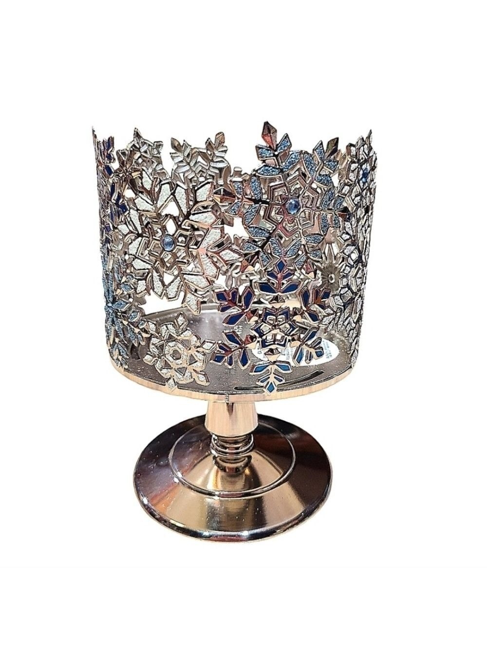 Bath & Body Works Glitter Snowflakes Candle Holder